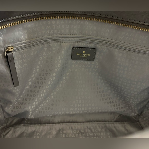 Kate Spade Women's Hare Gray Camryn Bixby Place Patent Leather Tote - Picture 6 of 8